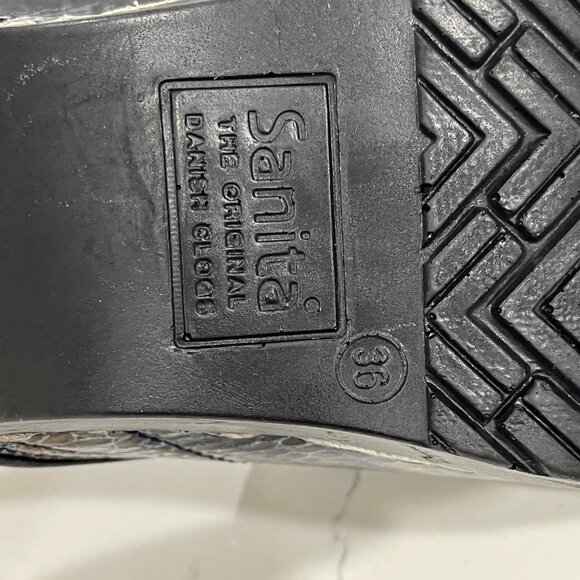 Sanita Original Danish Professional Snake Print Clogs Shoes 36 / 5.5 US - Picture 6 of 10